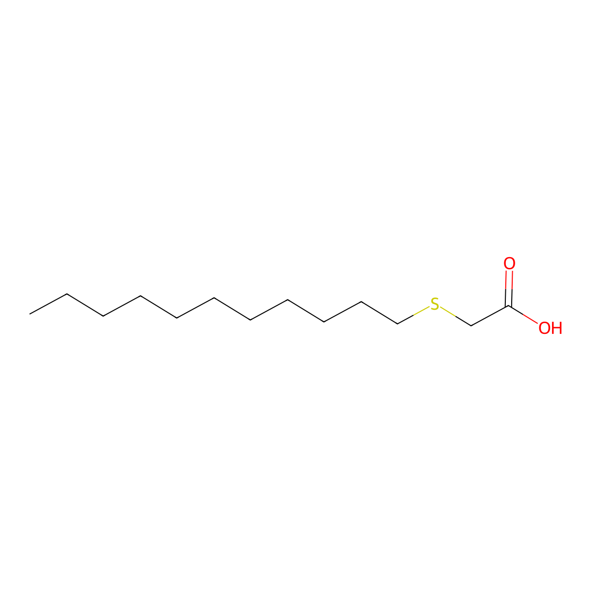 3-Thiatetradecanoic Acid molecular structure, CAS 116296-31-2