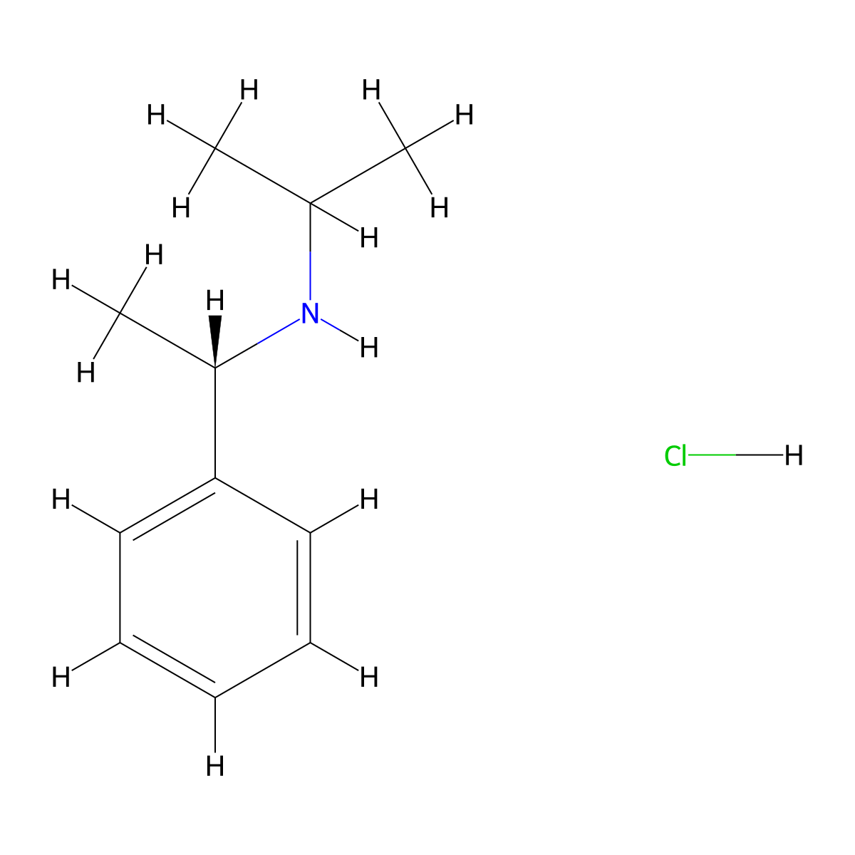 (S)-(-)-N-Isopropyl-1-Phenylethylamine Hydrochloride molecular structure, CAS 116297-12-2