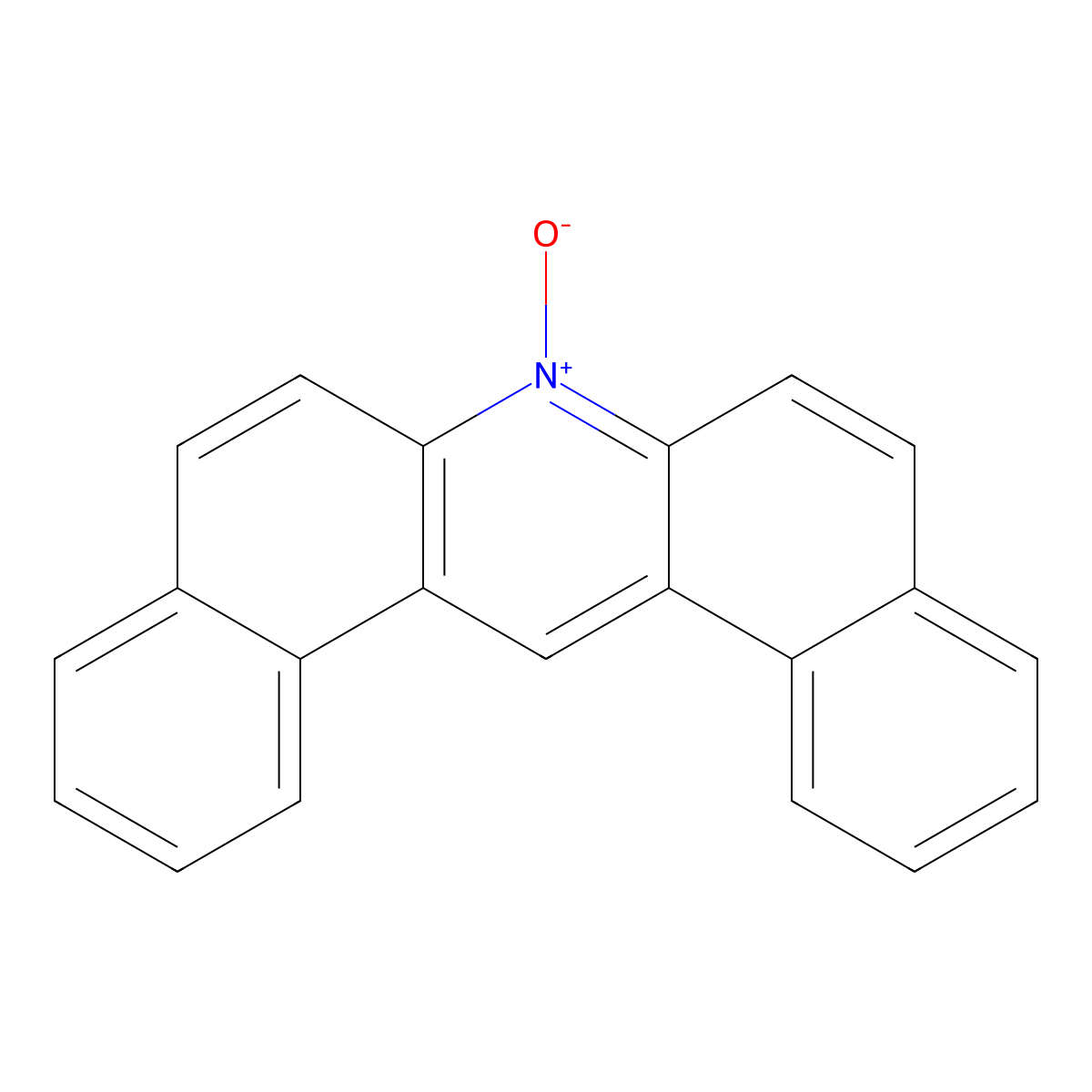 Dibenz(a,j)acridine, 7-oxide molecular structure, CAS 1163-05-9