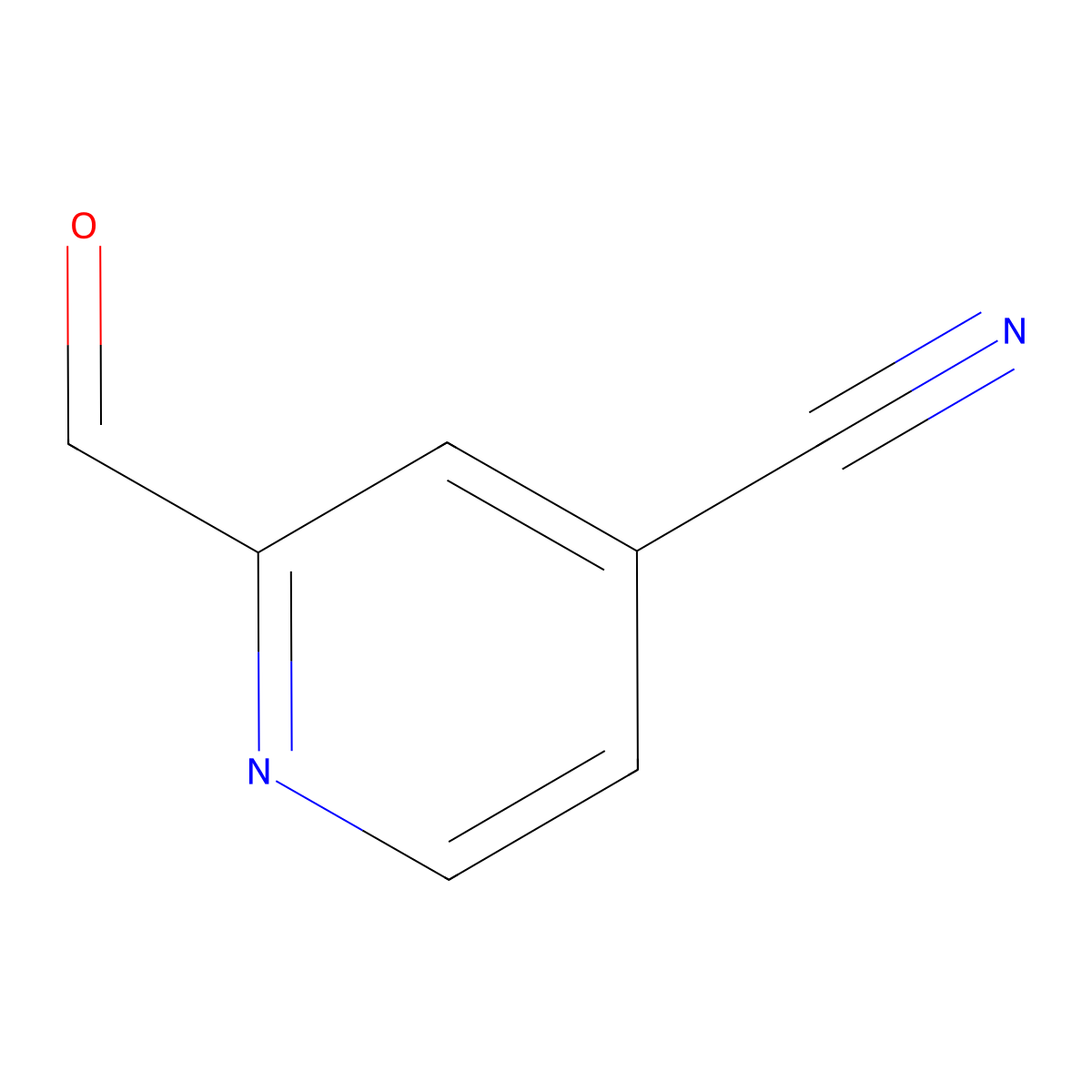 2-Formylisonicotinonitrile molecular structure, CAS 116308-38-4