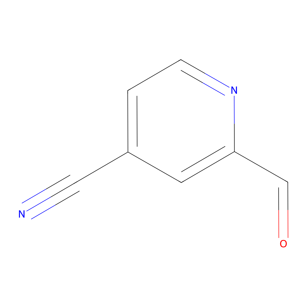 2-Formylisonicotinonitrile molecular structure, CAS 116308-38-4