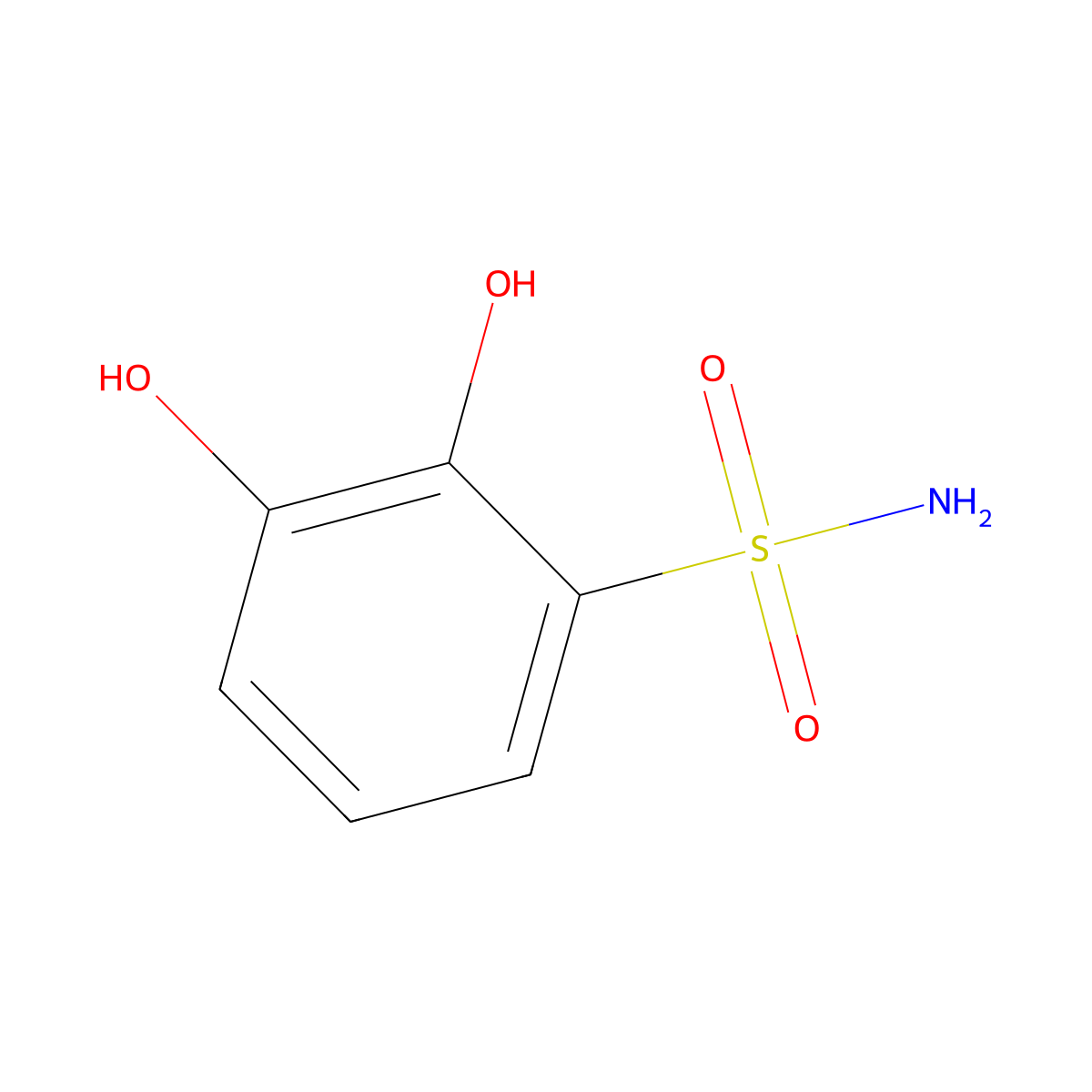 2,3-Dihydroxybenzenesulfonamide molecular structure, CAS 116315-02-7