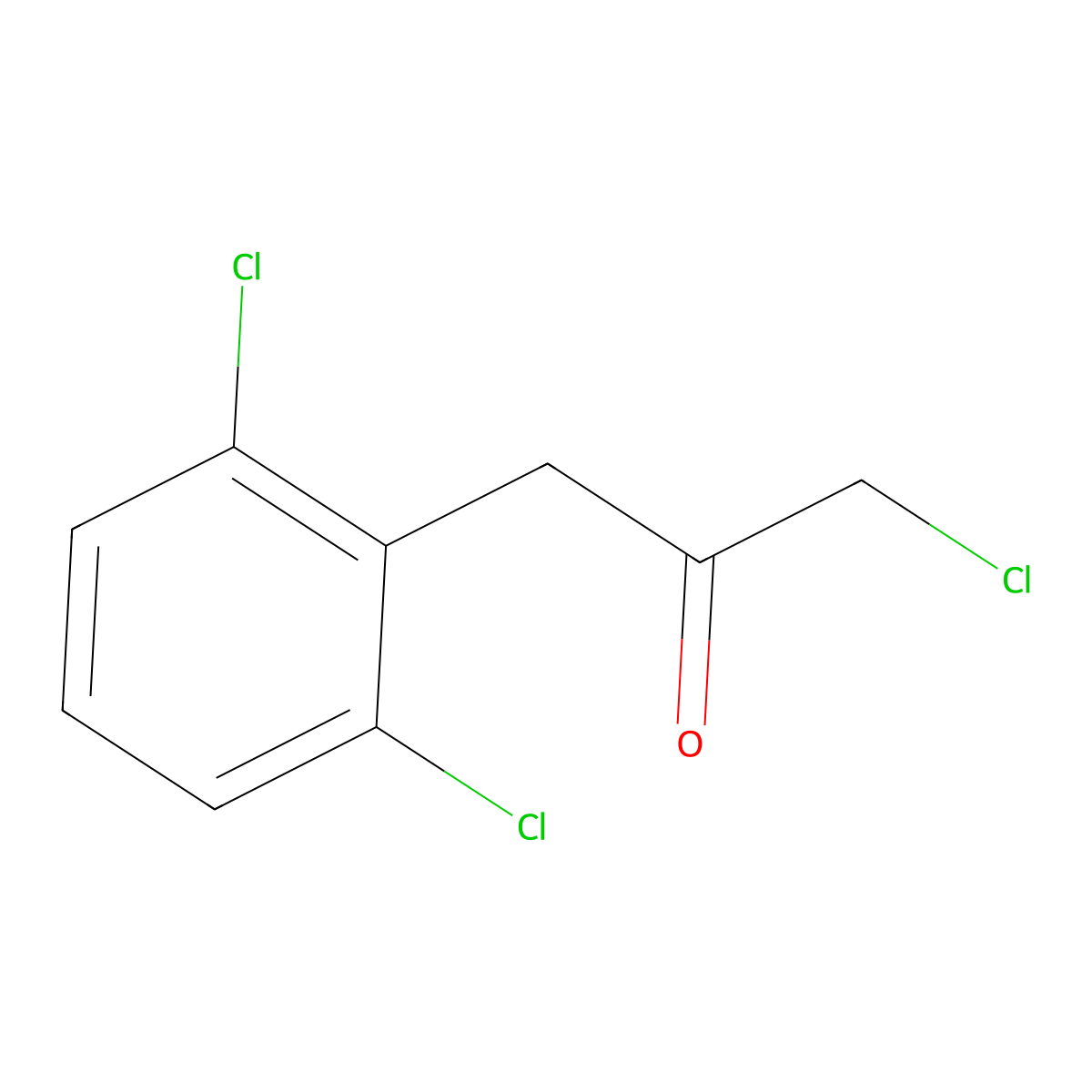 1-Chloro-3-(2,6-dichlorophenyl)propan-2-one molecular structure, CAS 116316-58-6
