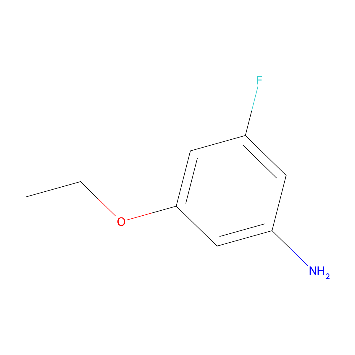 3-Ethoxy-5-fluoroaniline molecular structure, CAS 1163249-74-8