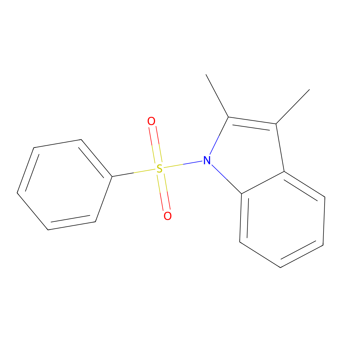 2,3-dimethyl-1-(phenylsulfonyl)-1H-indole molecular structure, CAS 116325-48-5