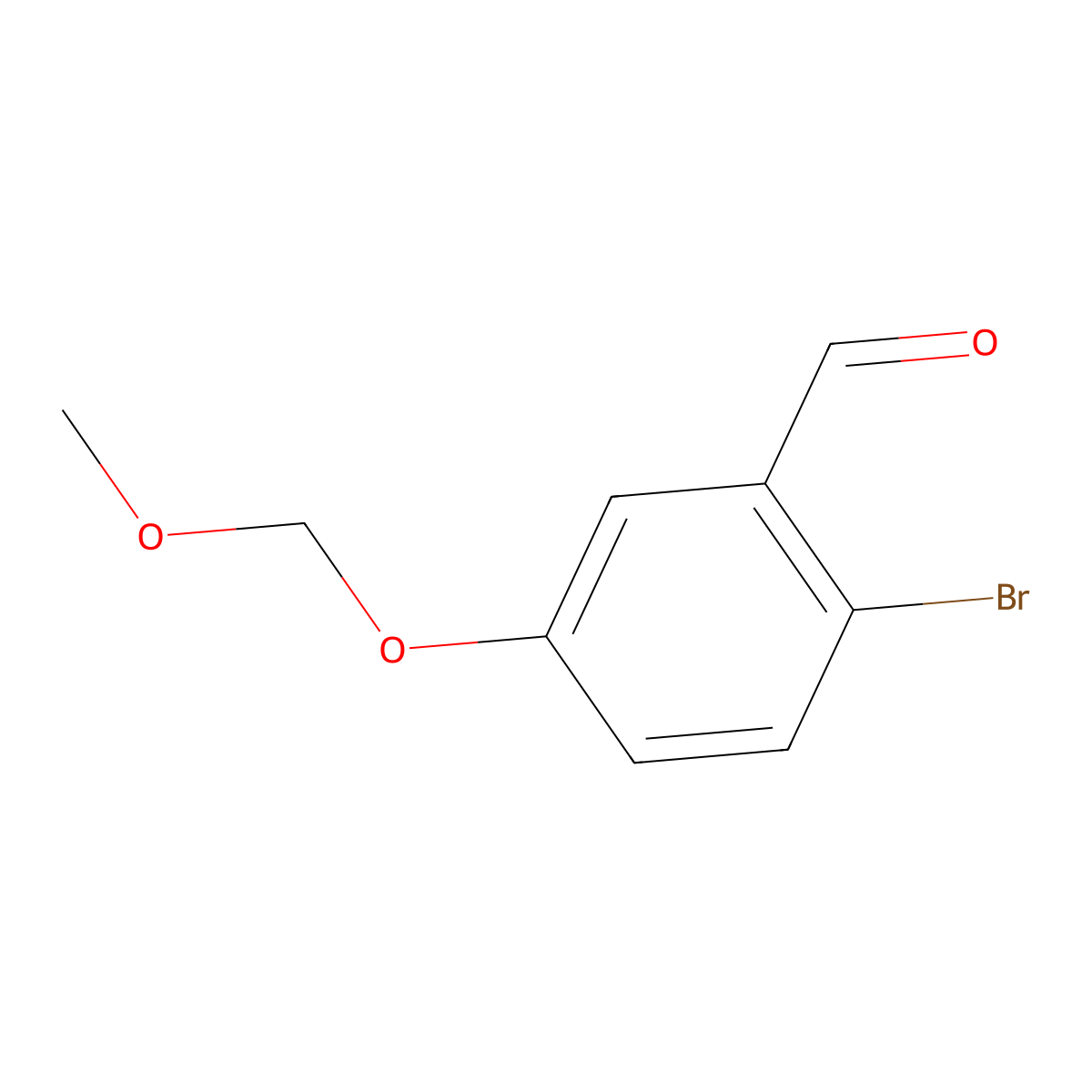 2-Bromo-5-(methoxymethoxy)benzaldehyde molecular structure, CAS 1163283-35-9