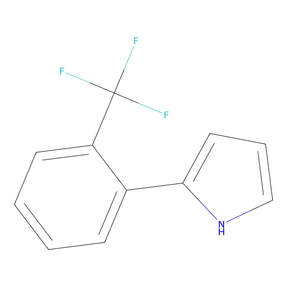 2-[2-(Trifluoromethyl)phenyl]pyrrole molecular structure, CAS 116332-50-4