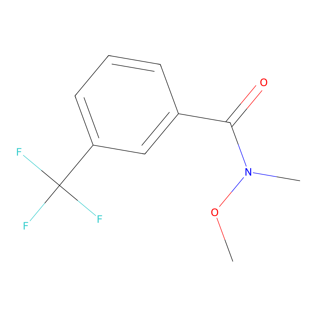 N-Methoxy-N-methyl-3-(trifluoromethyl)benzamide molecular structure, CAS 116332-62-8