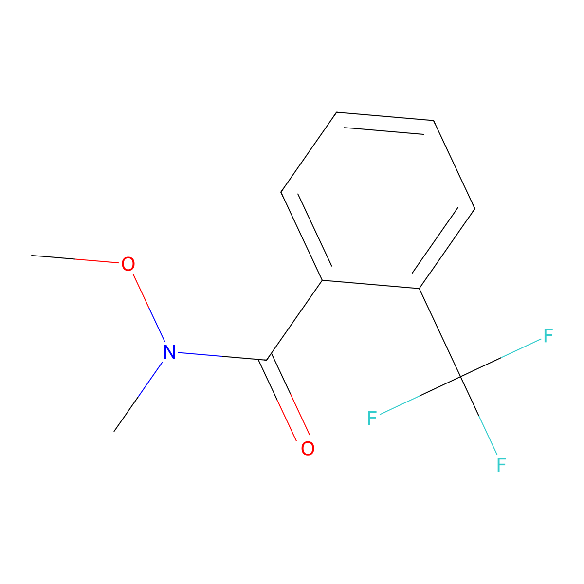 N-Methoxy-N-methyl-2-(trifluoromethyl)benzamide molecular structure, CAS 116332-63-9