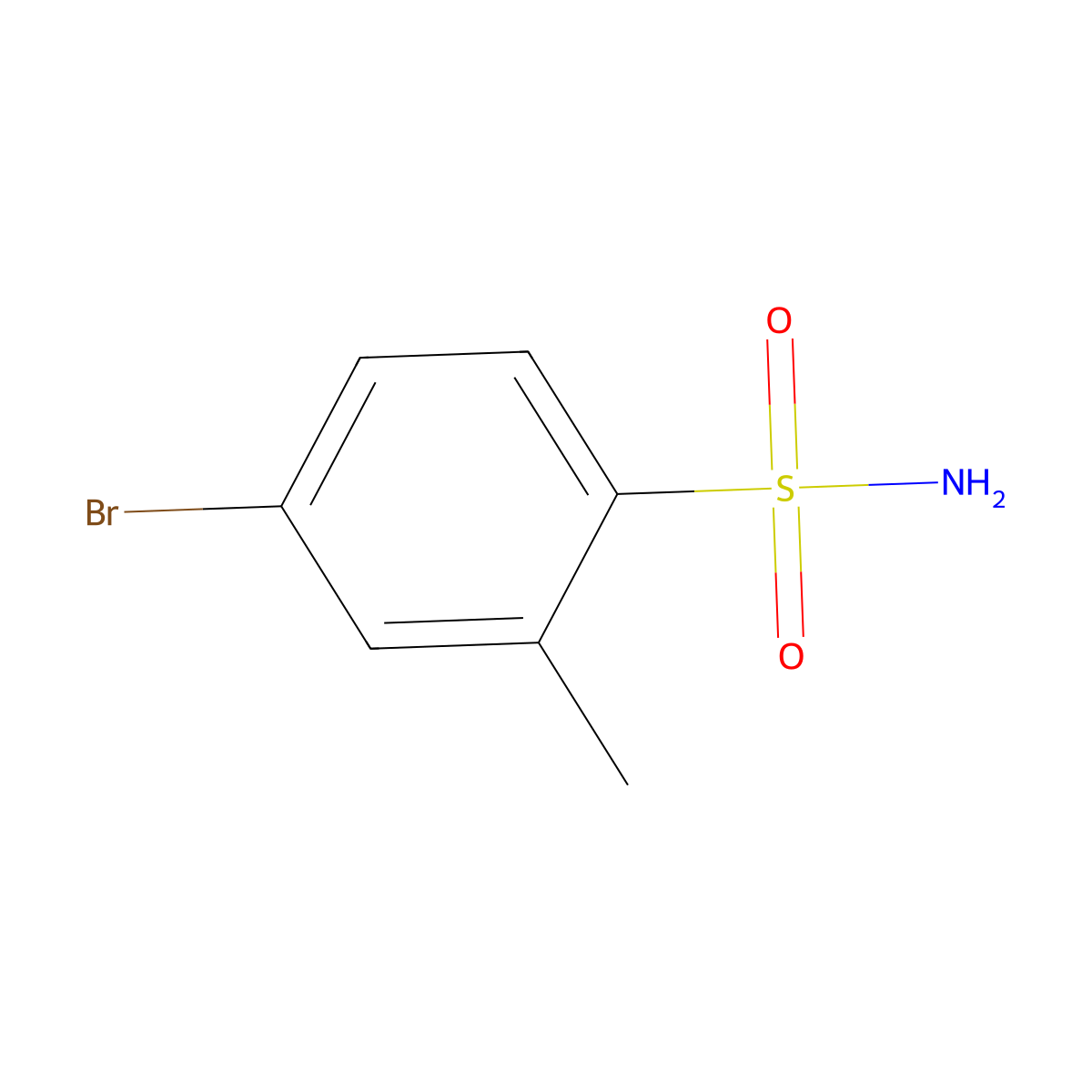4-Bromo-2-methylbenzenesulfonamide molecular structure, CAS 116340-67-1