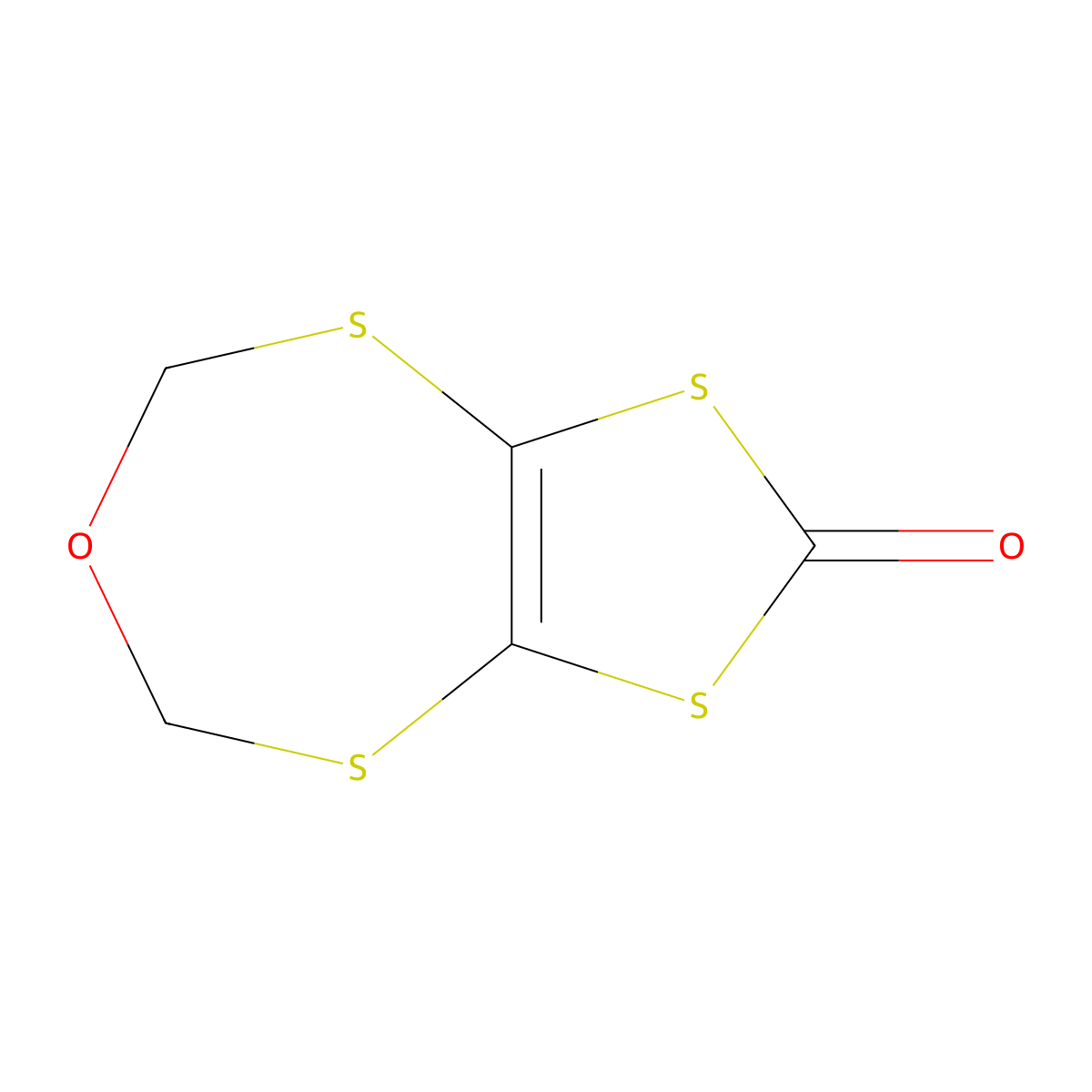1,3-Dithiolo[4,5-d][1,3,6]oxadithiepin-2-one molecular structure, CAS 116341-76-5