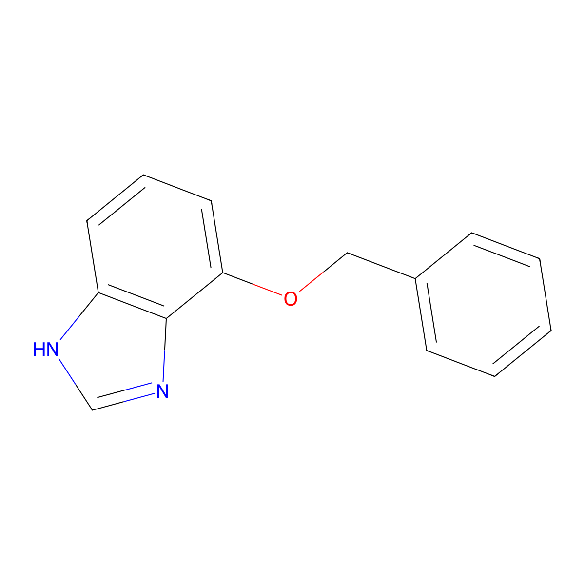 4-(benzyloxy)-1H-1,3-benzodiazole molecular structure, CAS 116345-20-1