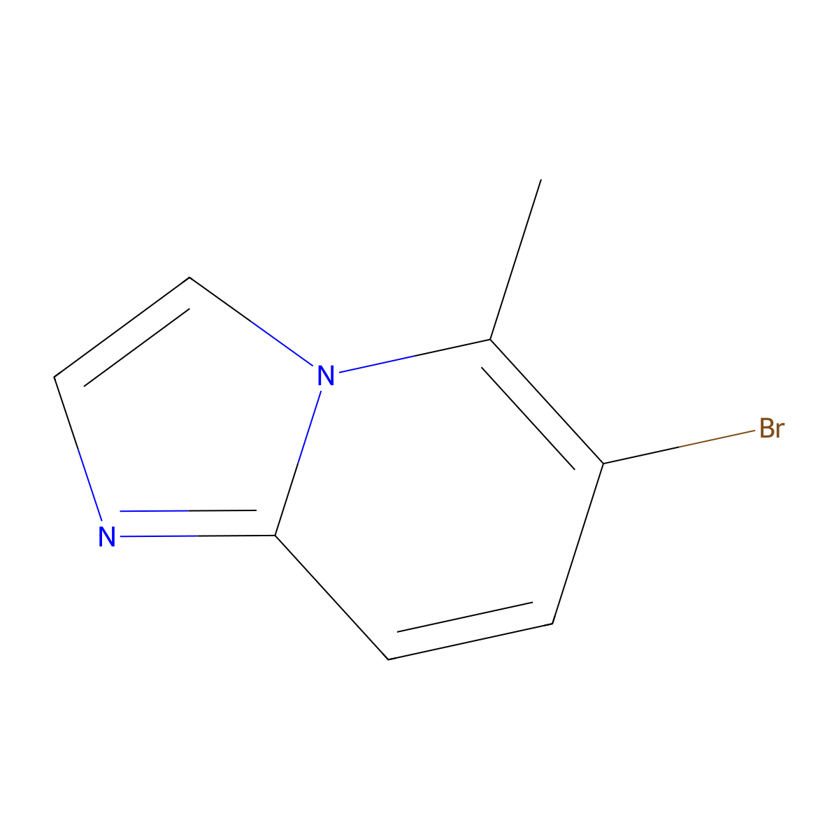 6-Bromo-5-methylimidazo[1,2-a]pyridine molecular structure, CAS 116355-19-2
