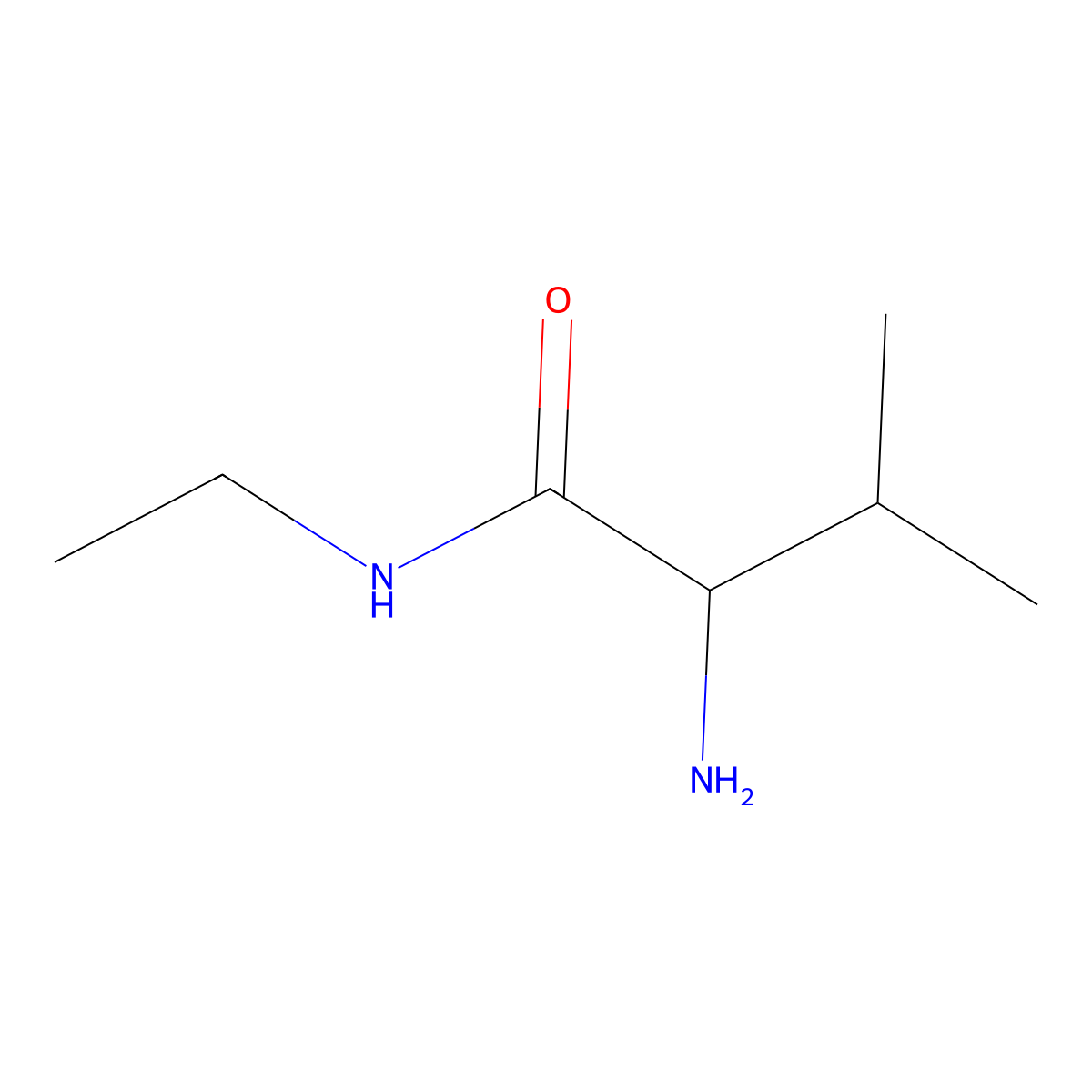 2-amino-N-ethyl-3-methylbutanamide molecular structure, CAS 1163663-68-0