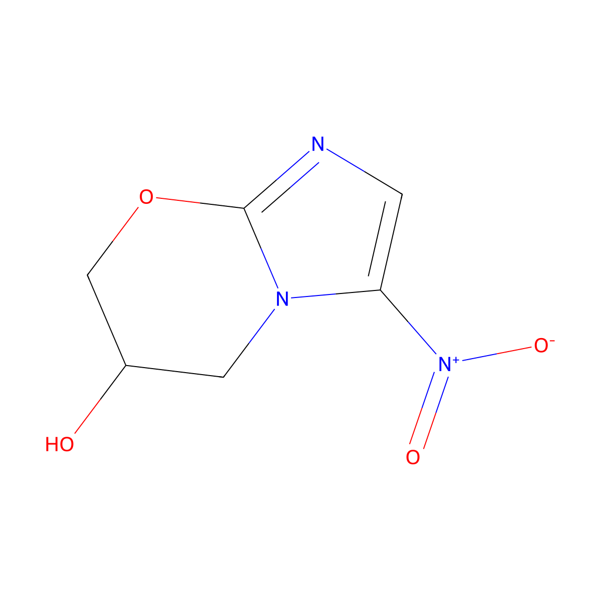(S)-3-Nitro-6,7-dihydro-5H-imidazo[2,1-b][1,3]oxazin-6-ol molecular structure, CAS 1163680-85-0