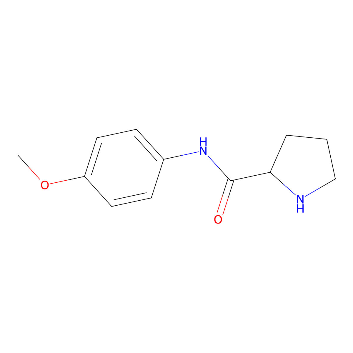 N-(4-methoxyphenyl)pyrrolidine-2-carboxamide molecular structure, CAS 1163686-79-0
