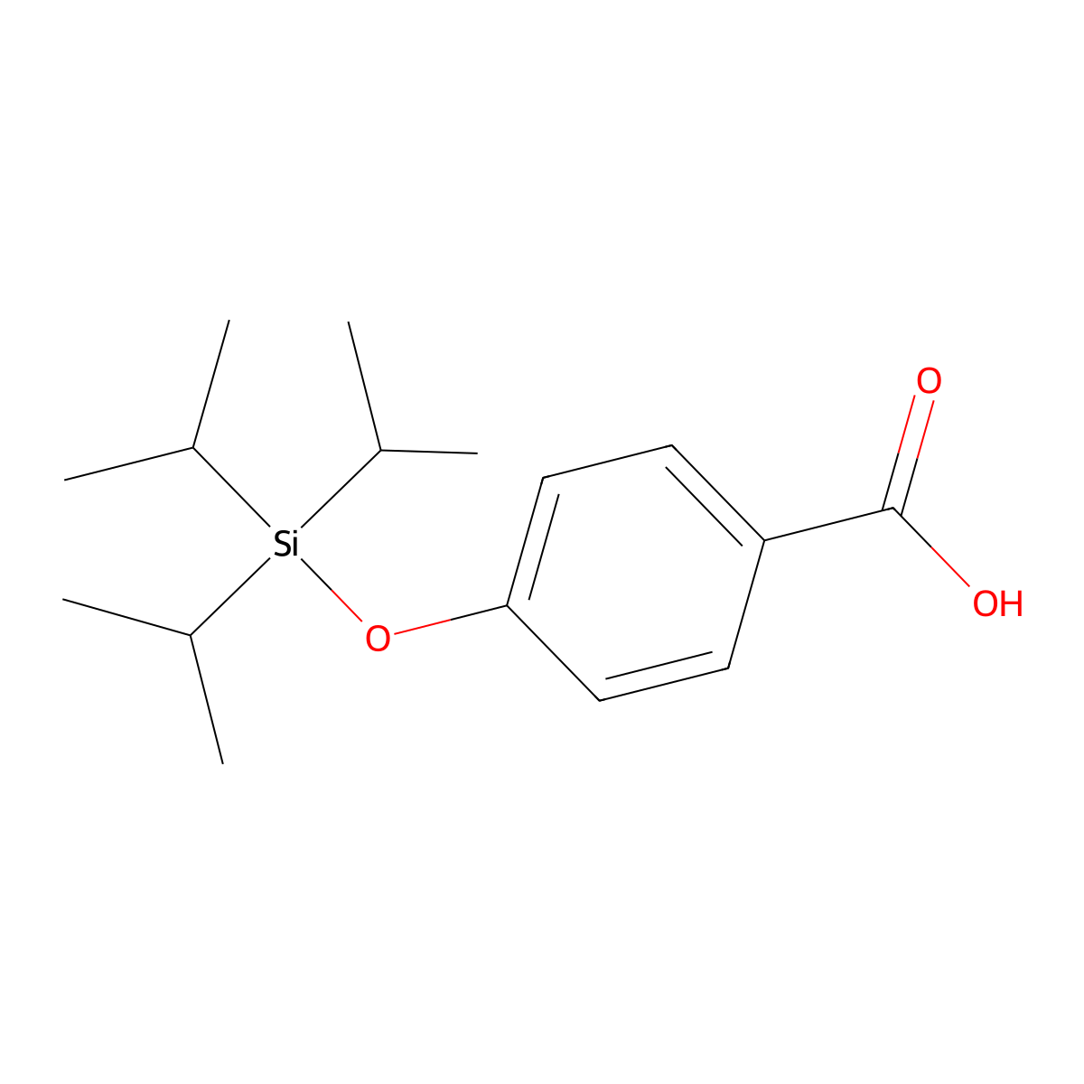 4-((Triisopropylsilyl)oxy)benzoic acid molecular structure, CAS 1163689-92-6