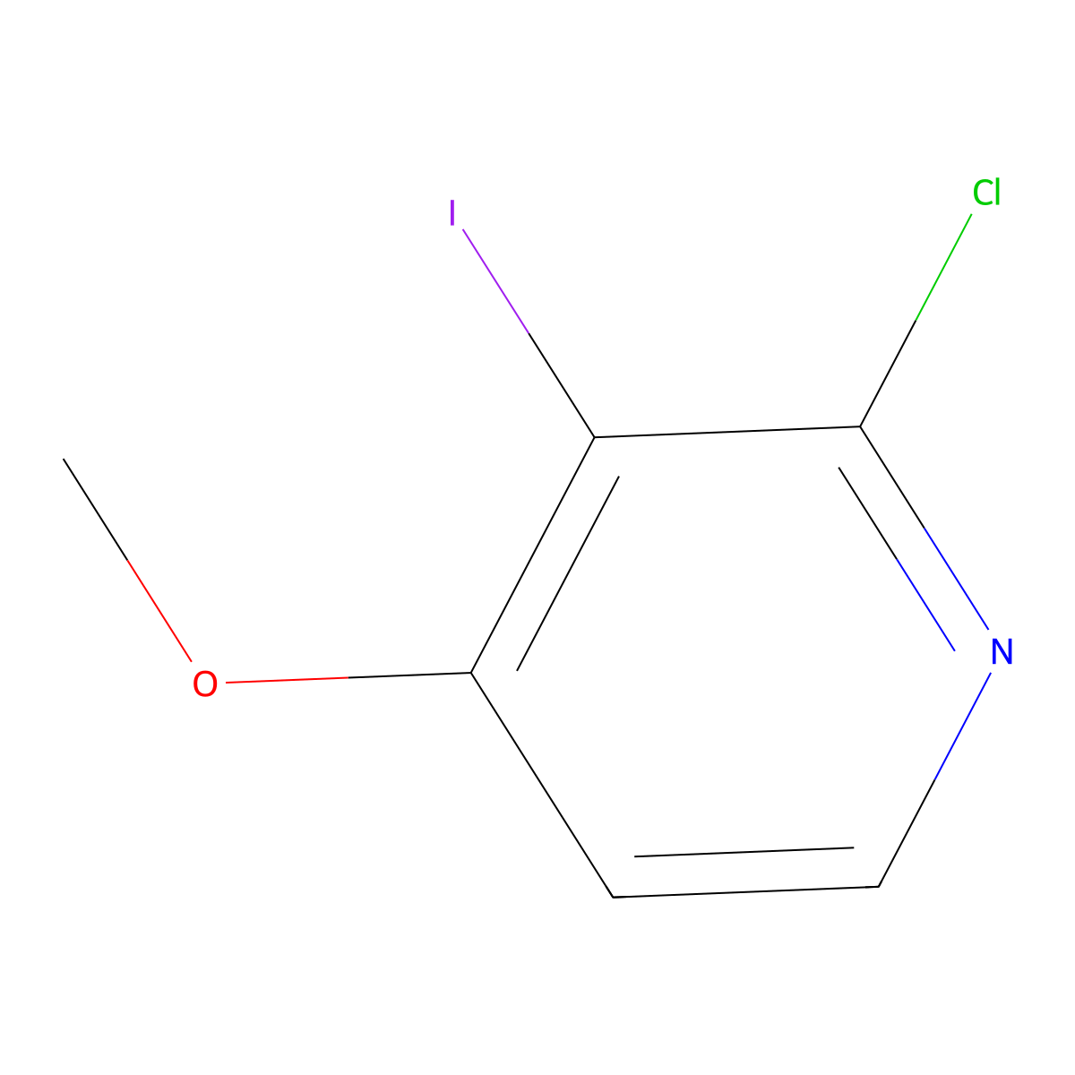 2-Chloro-3-iodo-4-methoxypyridine molecular structure, CAS 1163693-01-3