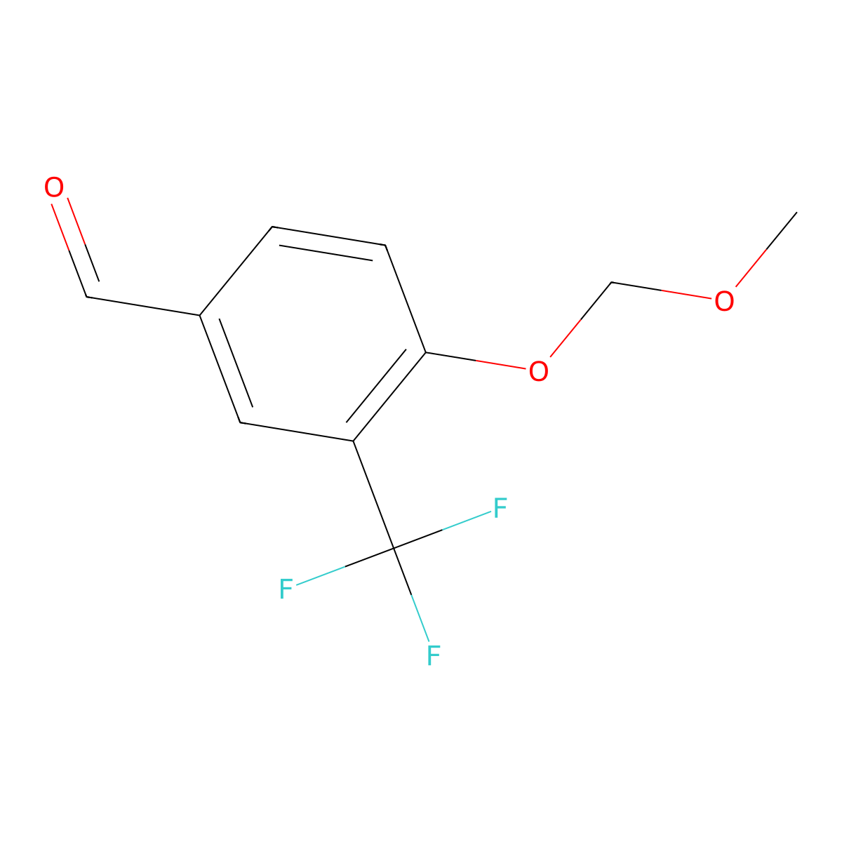 4-(Methoxymethoxy)-3-(trifluoromethyl)benzaldehyde molecular structure, CAS 1163693-23-9