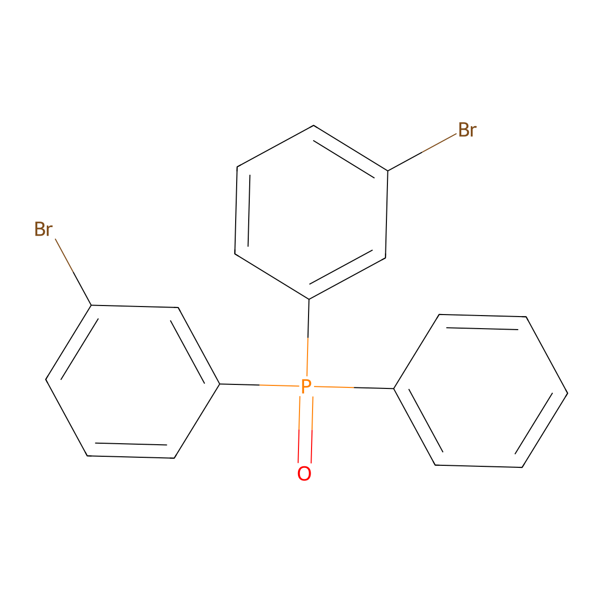 Bis(3-bromophenyl)phenylphosphine Oxide molecular structure, CAS 1163698-32-5