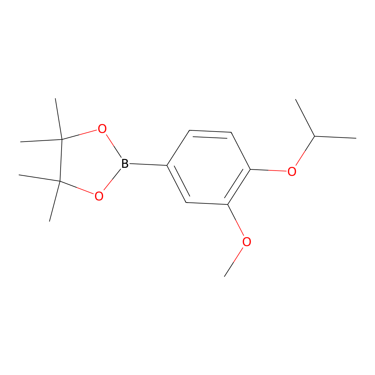 4-Isopropoxy-3-methoxyphenylboronic acid, pinacol ester molecular structure, CAS 1163700-41-1