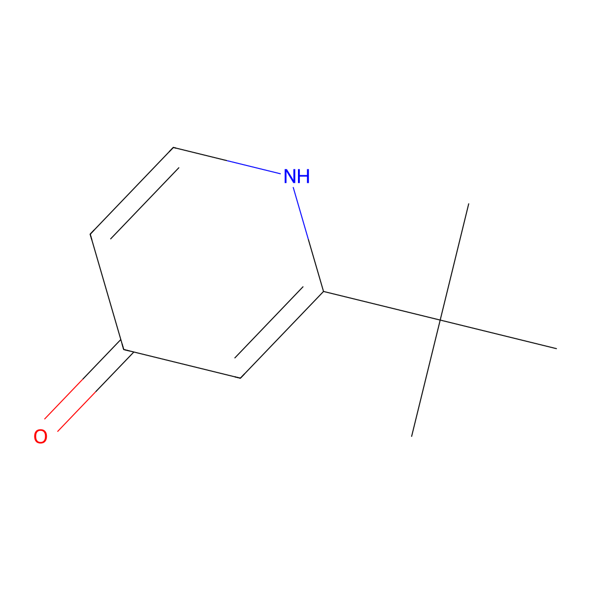 2-Tert-butylpyridin-4(1H)-one molecular structure, CAS 1163706-65-7