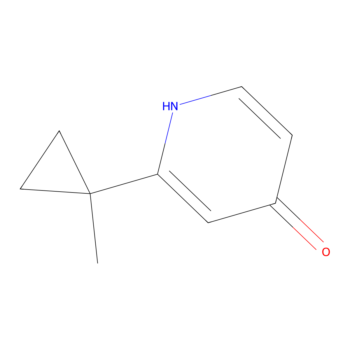 2-(1-Methylcyclopropyl)pyridin-4(1H)-one molecular structure, CAS 1163707-48-9