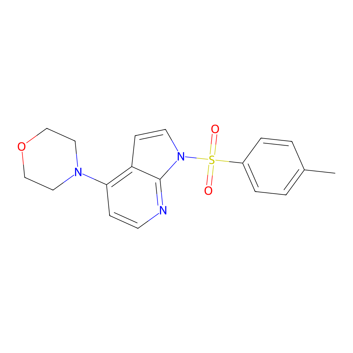 1-[(4-Methylphenyl)sulfonyl]-4-(4-morpholinyl)-1H-pyrrolo[2,3-B]pyridine molecular structure, CAS 1163729-16-5
