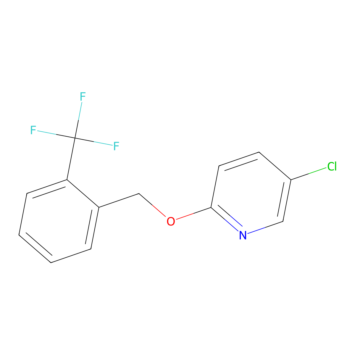 5-Chloro-2-pyridinyl 2-(trifluoromethyl)benzyl ether molecular structure, CAS 1163729-41-6