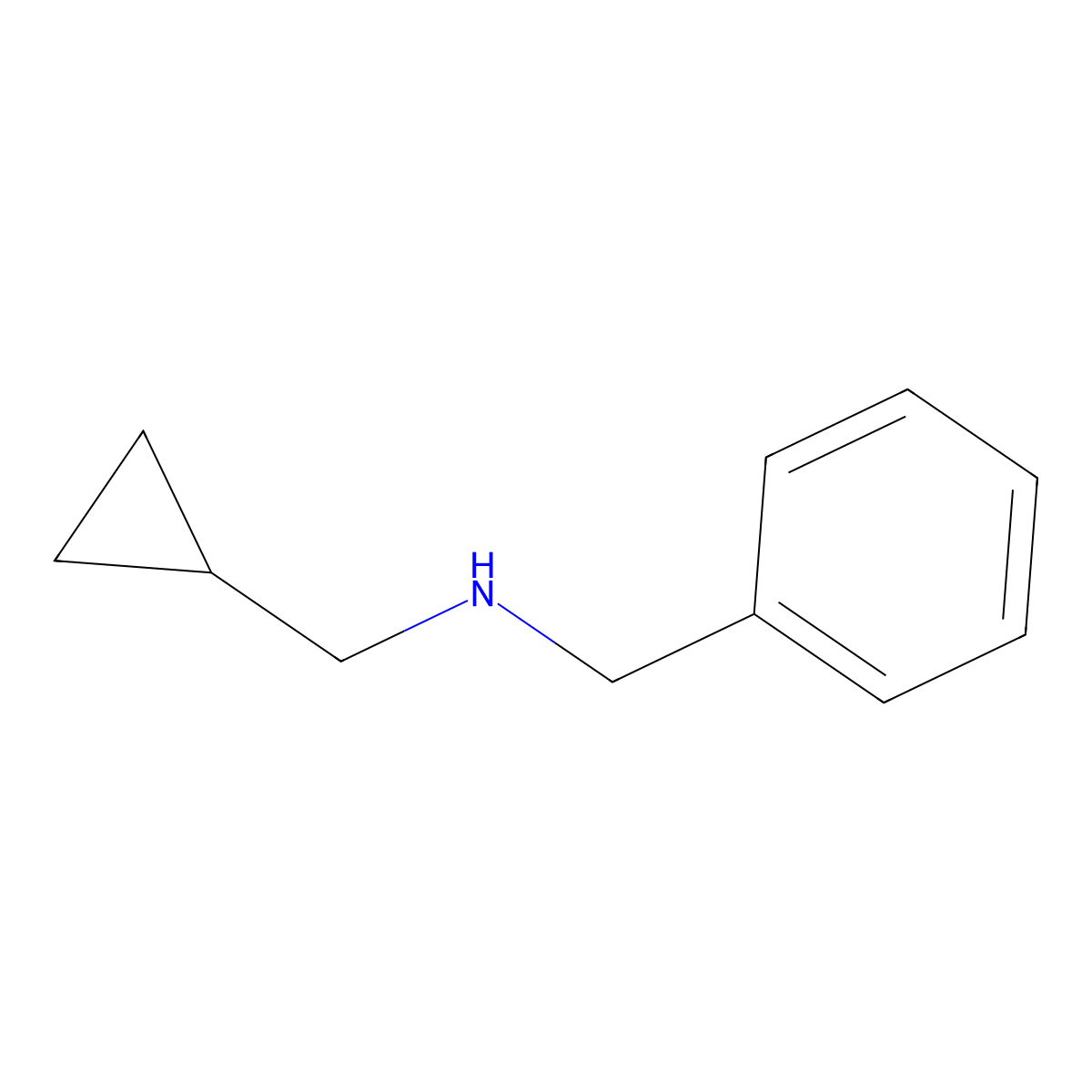 Benzyl(cyclopropylmethyl)amine molecular structure, CAS 116373-23-0