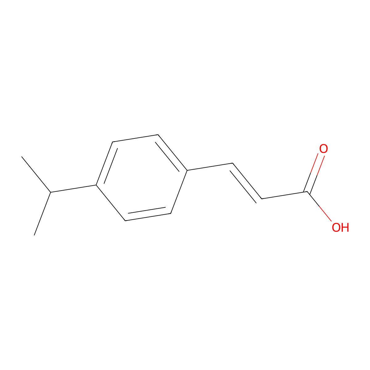 4-Isopropylcinnamic acid molecular structure, CAS 116373-36-5