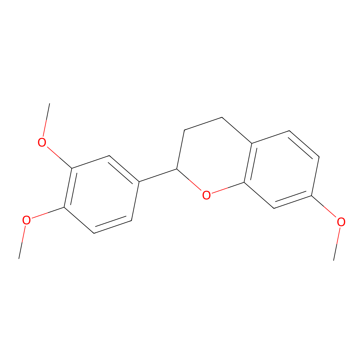 3',4',7-Trimethoxyflavan molecular structure, CAS 116384-26-0