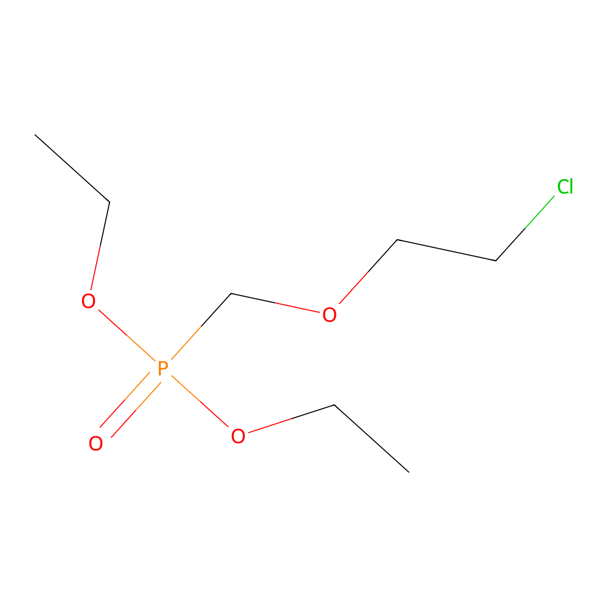 Diethyl ((2-chloroethoxy)methyl)phosphonate molecular structure, CAS 116384-56-6