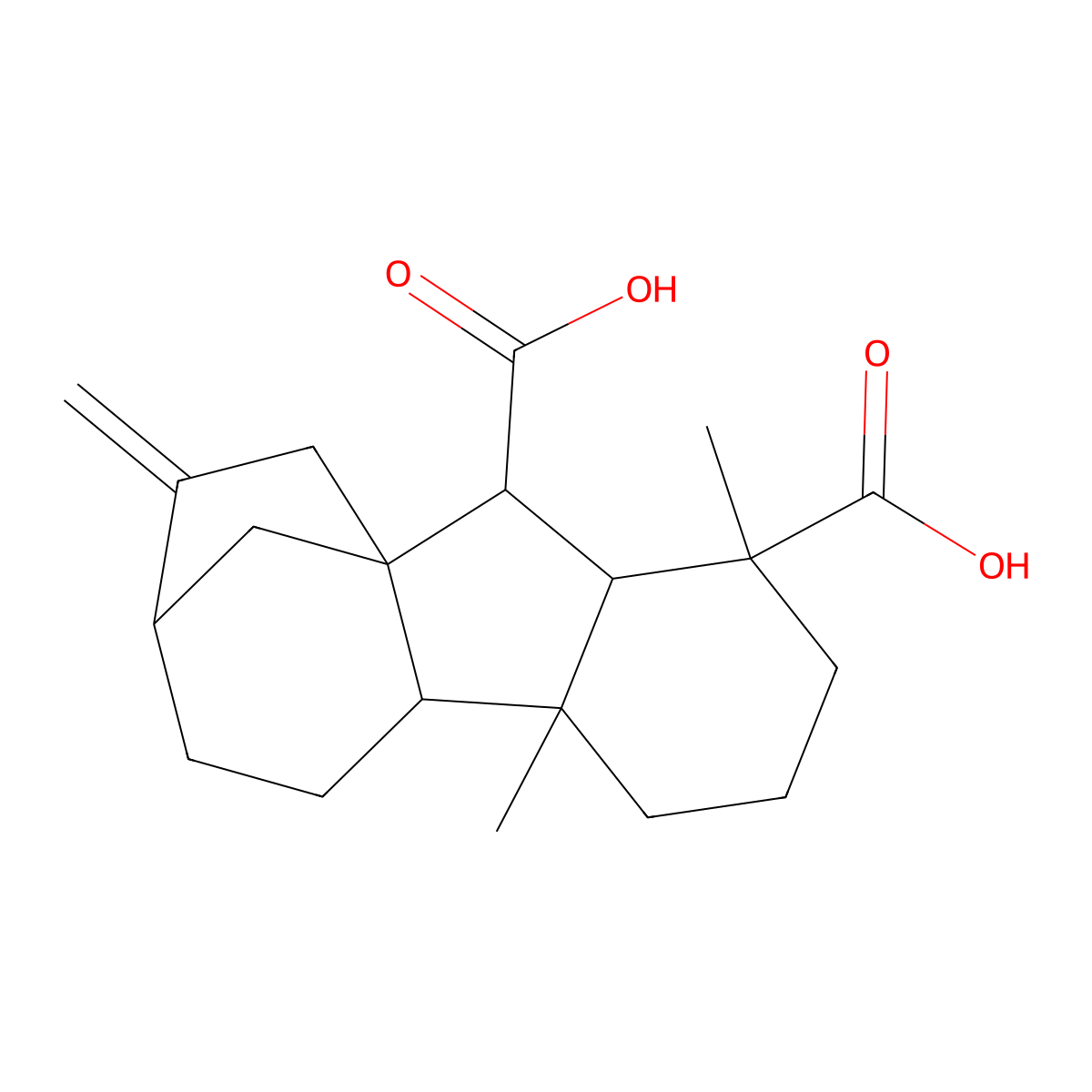 Gibberellin A12 molecular structure, CAS 1164-45-0
