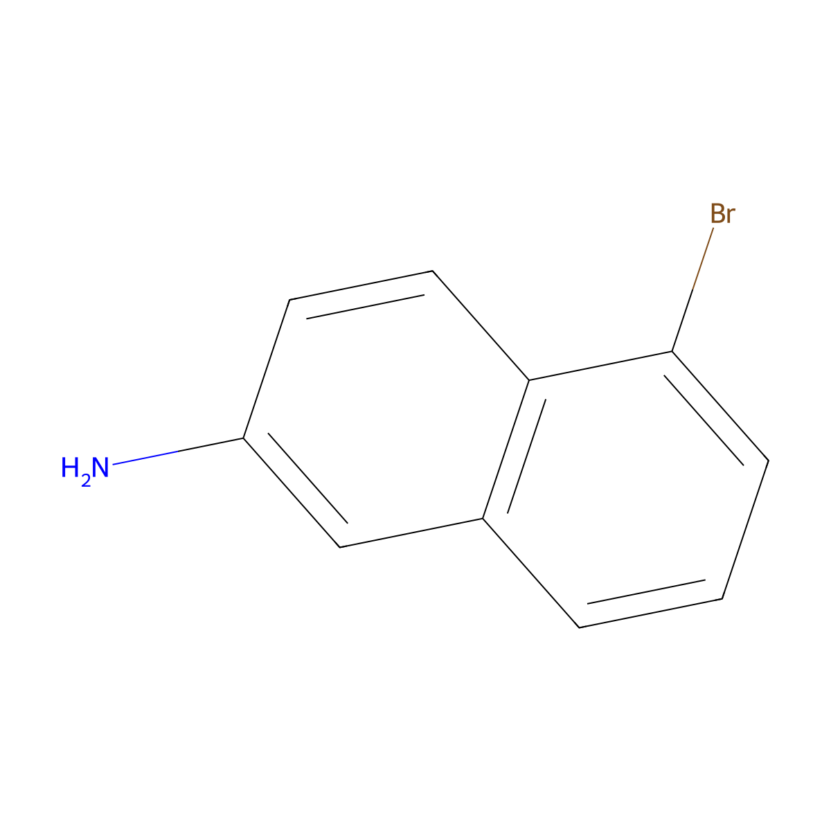 5-Bromonaphthalen-2-amine molecular structure, CAS 116400-84-1