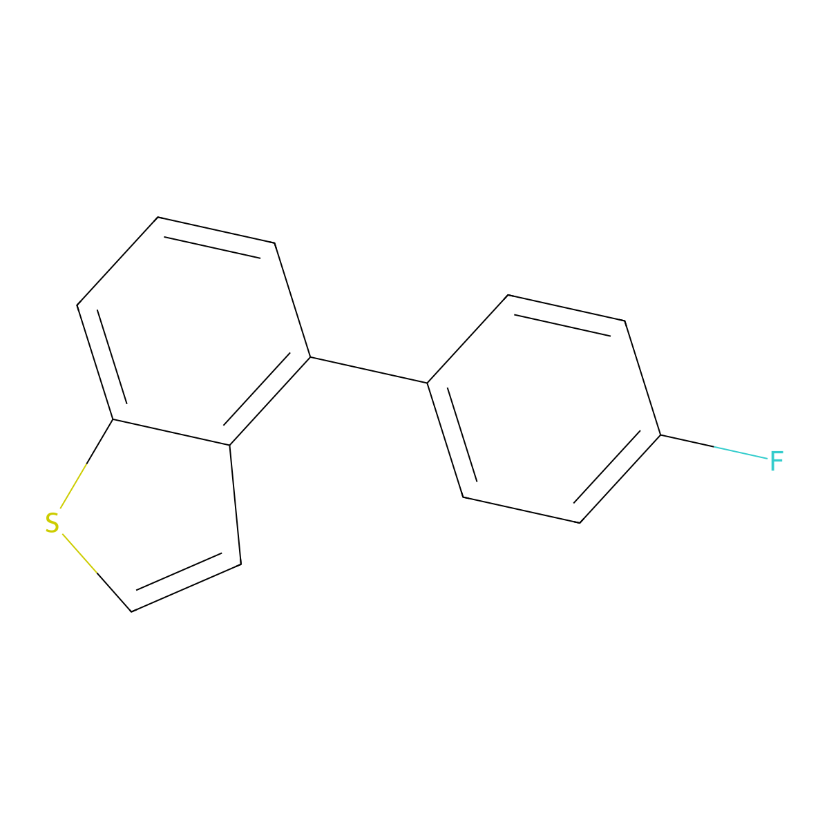 Benzo[b]thiophene,4-(4-fluorophenyl)- molecular structure, CAS 116400-96-5