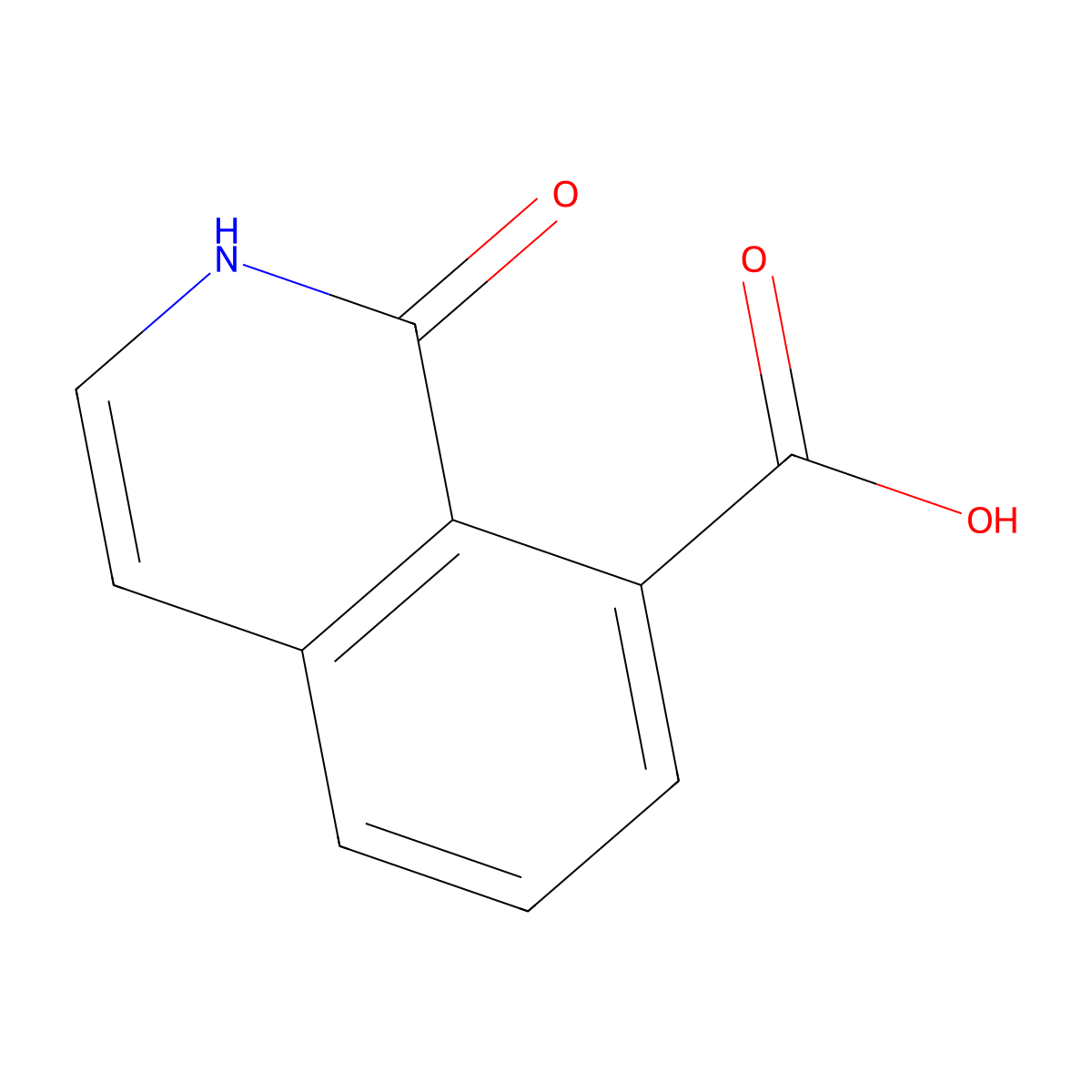 1-Oxo-1,2-dihydroisoquinoline-8-carboxylic acid molecular structure, CAS 116409-31-5