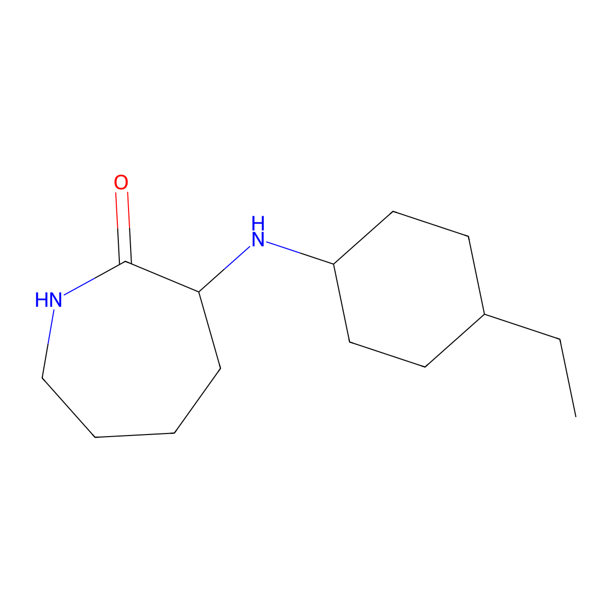 3-((4-Ethylcyclohexyl)amino)azepan-2-one molecular structure, CAS 1164101-91-0