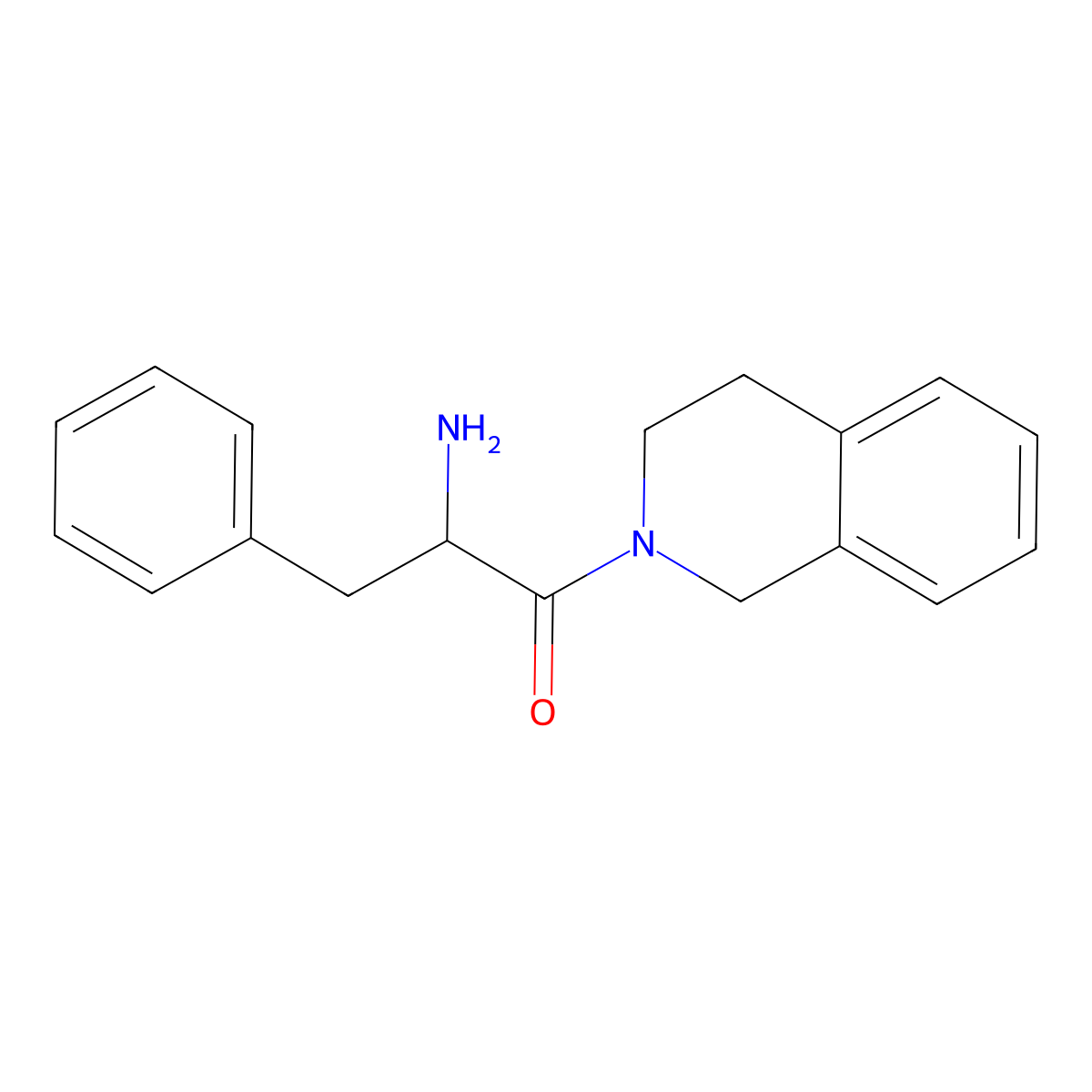 2-Amino-1-[3,4-dihydro-2(1H)-isoquinolinyl]-3-phenyl-1-propanone molecular structure, CAS 1164109-95-8