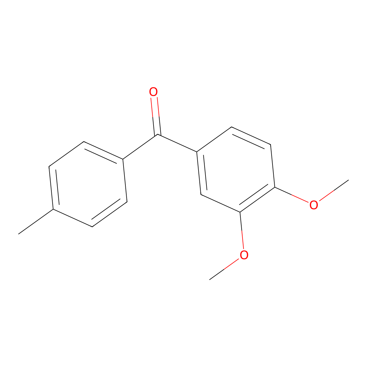3,4-Dimethoxy-4'-methylbenzophenone molecular structure, CAS 116412-87-4