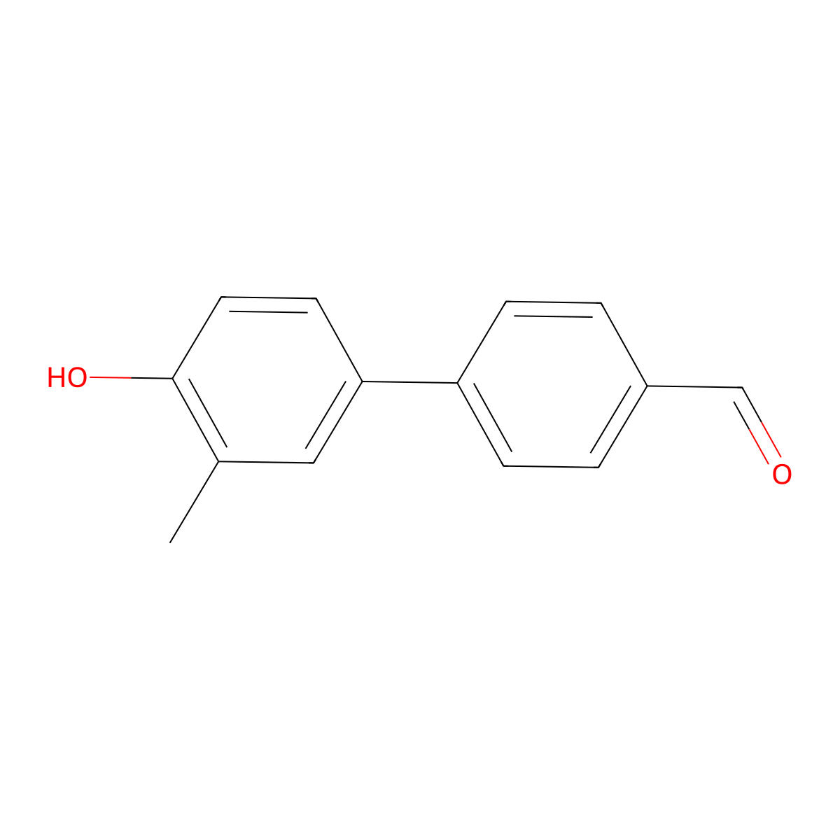 4-(4-Formylphenyl)-2-methylphenol molecular structure, CAS 1164120-78-8
