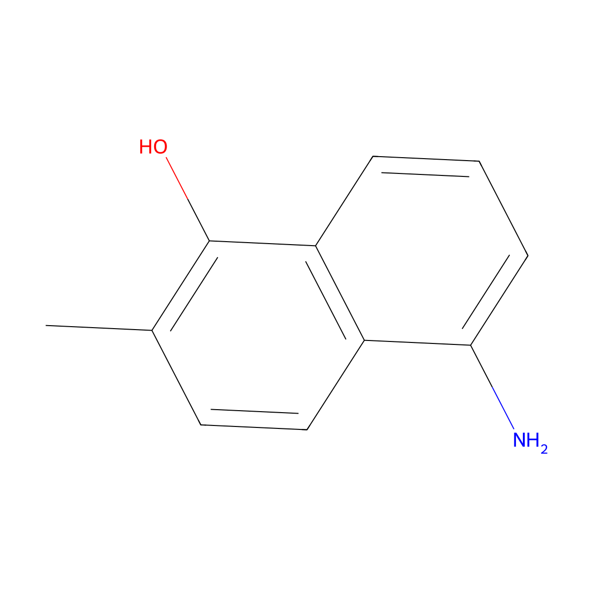 5-Amino-2-methylnaphthalen-1-ol molecular structure, CAS 116415-34-0