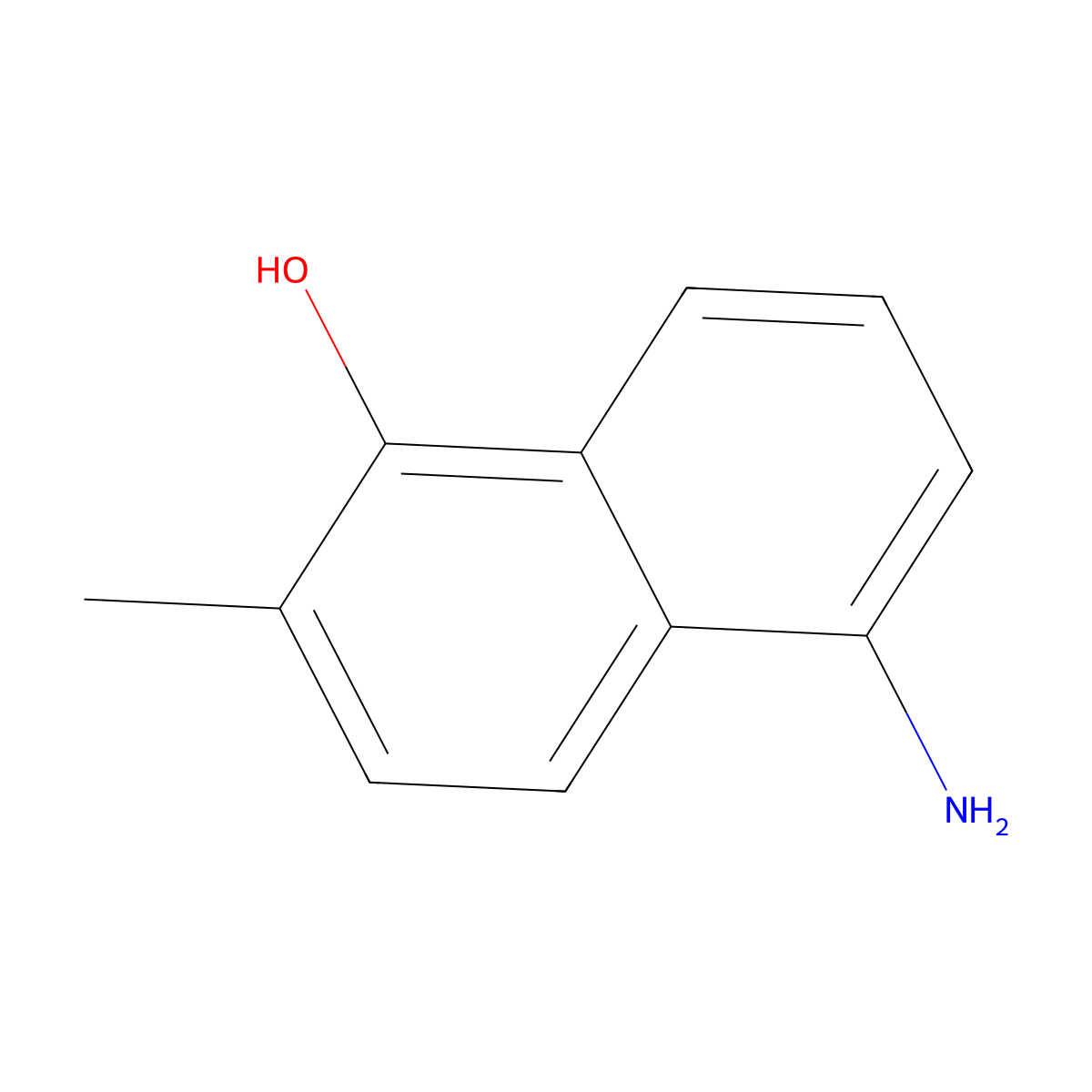 5-Amino-2-methylnaphthalen-1-ol molecular structure, CAS 116415-34-0