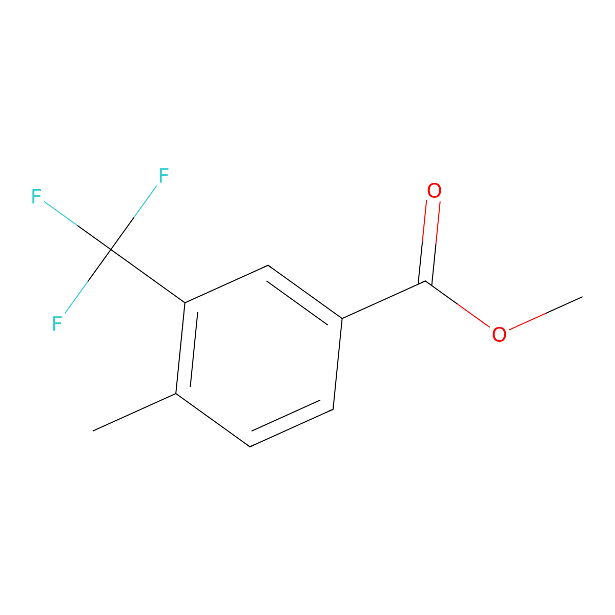 Methyl 4-methyl-3-(trifluoromethyl)benzoate molecular structure, CAS 116419-94-4