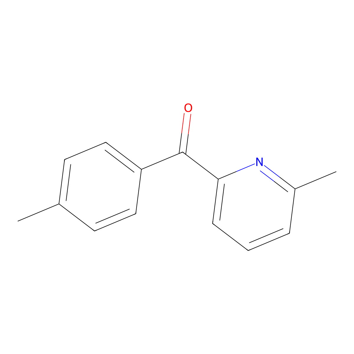 2-Methyl-6-(4-methylbenzoyl)pyridine molecular structure, CAS 1164200-12-7