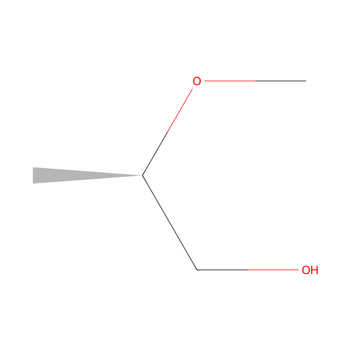 2-Methoxy-1-propanol, (2S)- molecular structure, CAS 116422-39-0