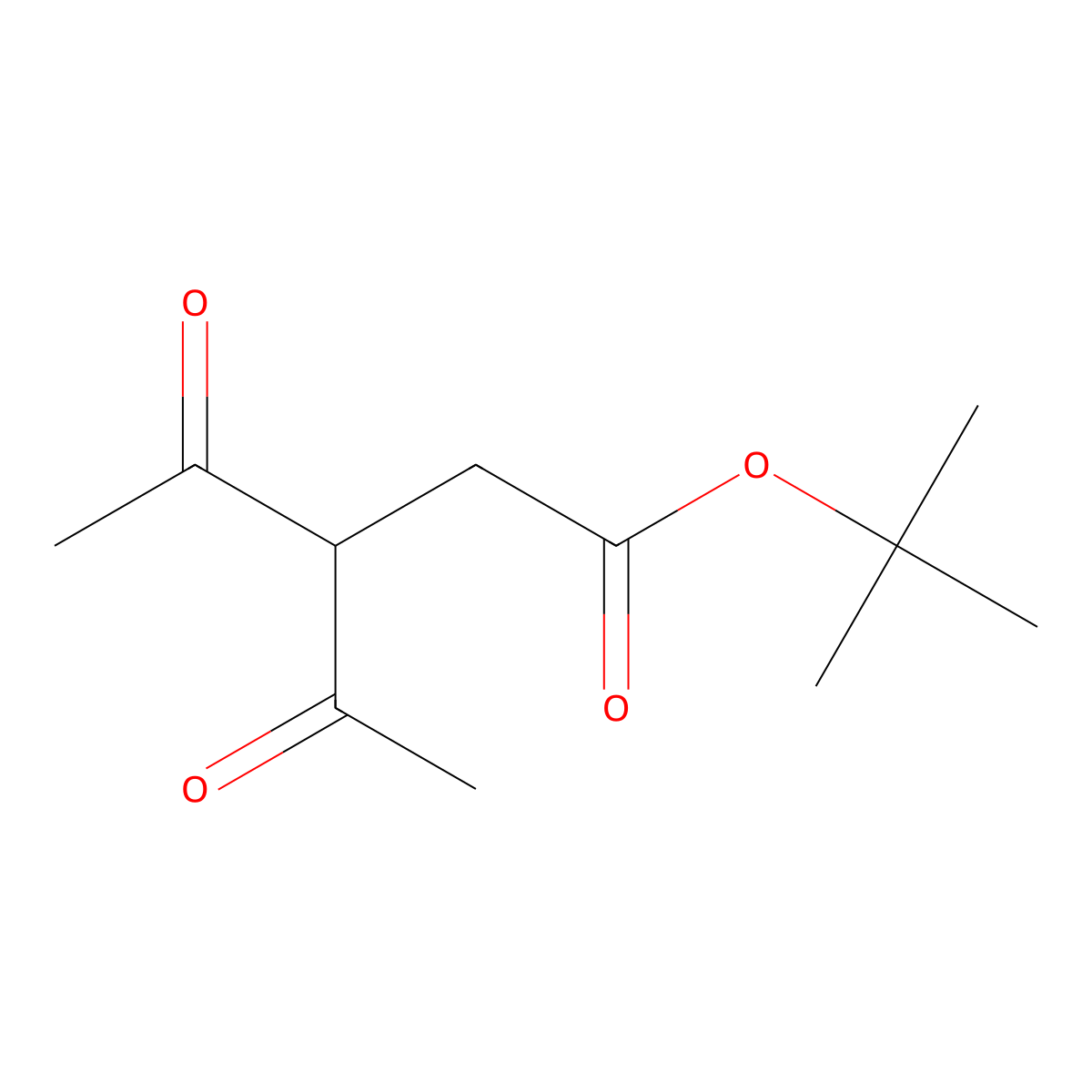 tert-Butyl 3-acetyl-4-oxopentanoate molecular structure, CAS 116423-03-1
