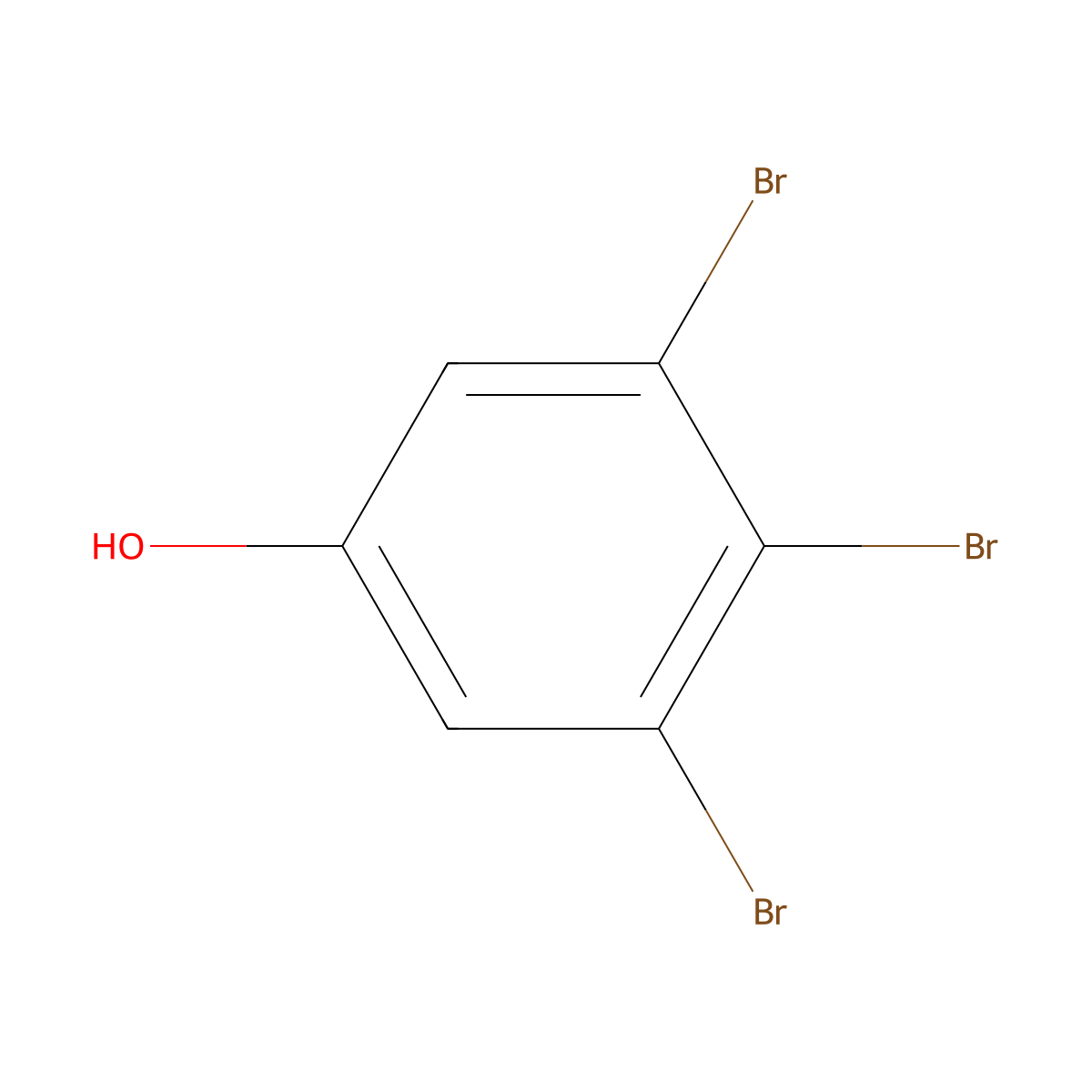3,4,5-Tribromophenol molecular structure, CAS 116434-90-3