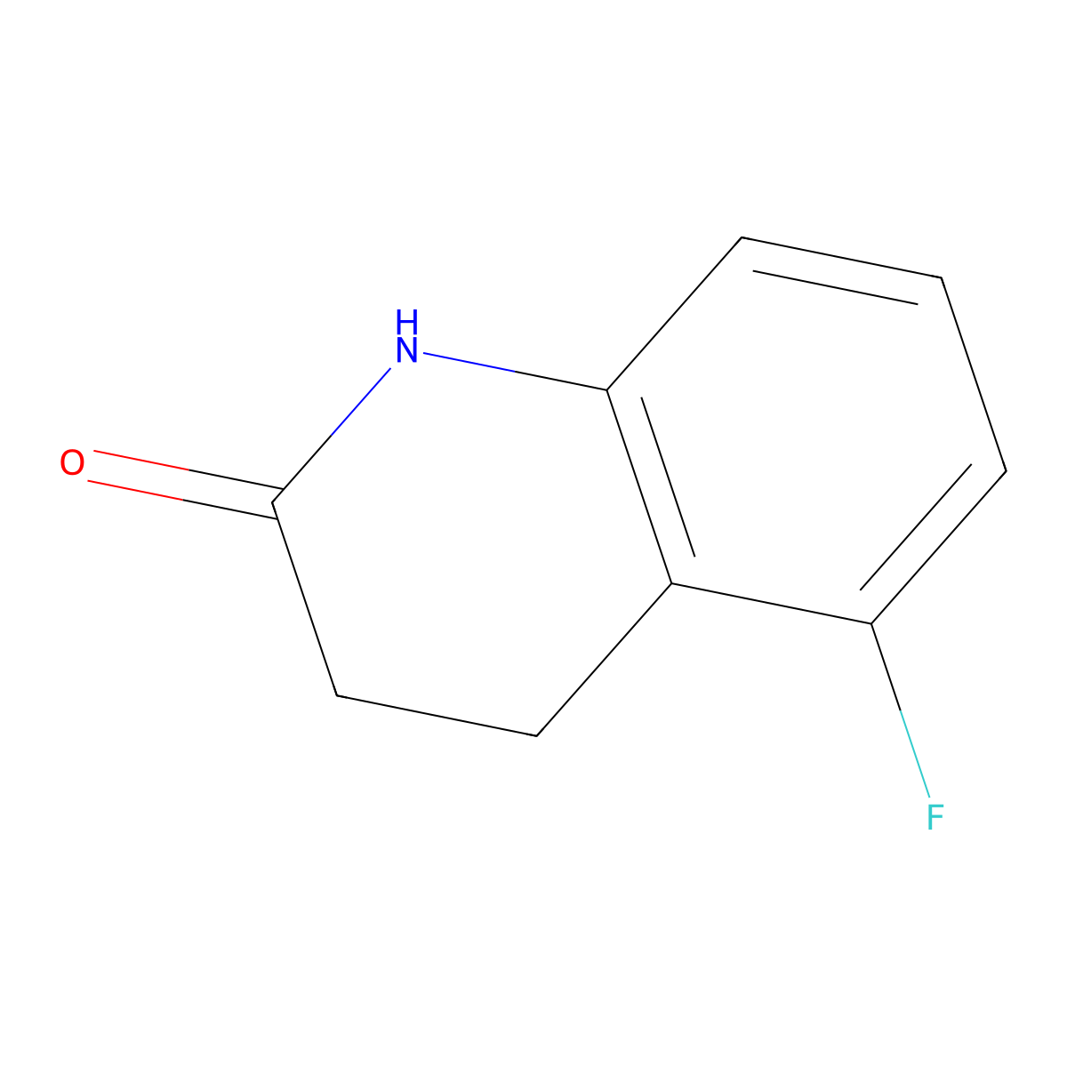 5-Fluoro-3,4-dihydroquinolin-2(1H)-one molecular structure, CAS 116434-95-8