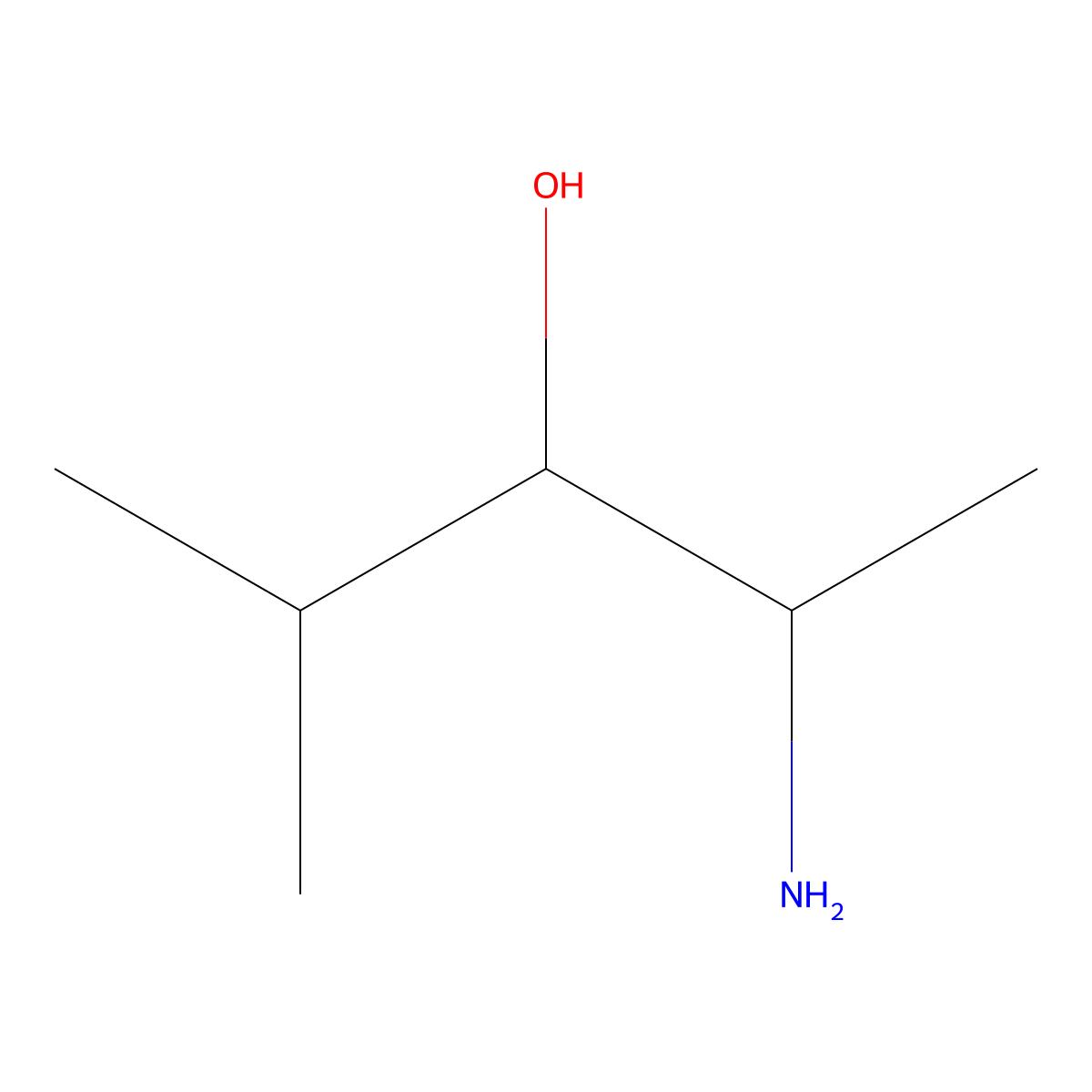2-Amino-4-methylpentan-3-ol molecular structure, CAS 116435-65-5